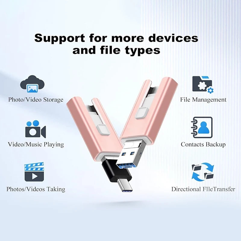 PortivaX™ 4 In 1 OTG Micro USB 3.0  Flash Drive