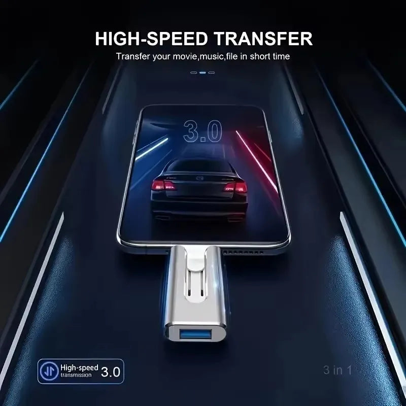 PortivaX™ 4-in-1 USB C Drive (32GB-2TB)