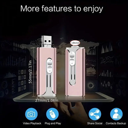 PortivaX™ 4-in-1 USB C Drive (32GB-2TB)